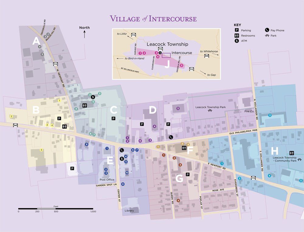 Village of Intercourse Map