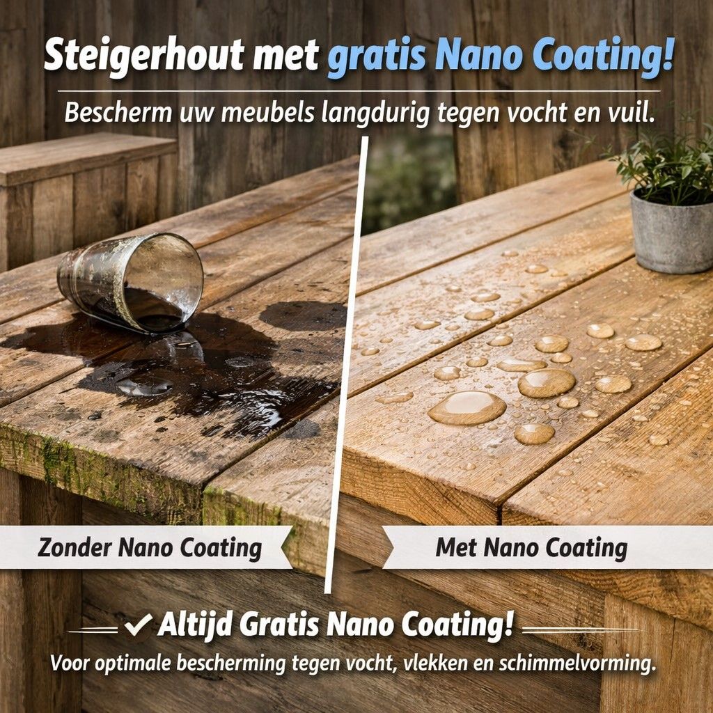 Steigerhouten buitenkeuken