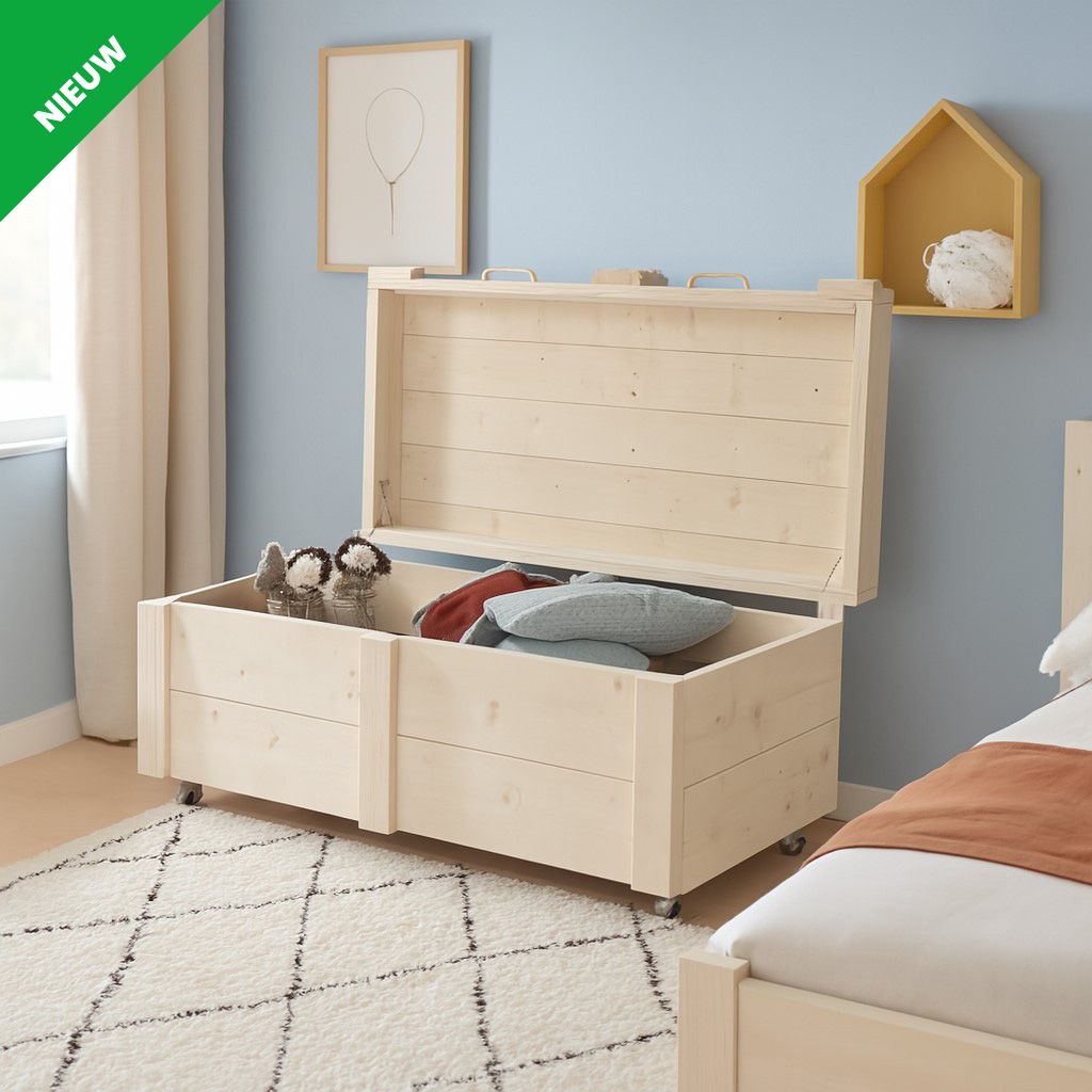 Steigerhouten opbergkist