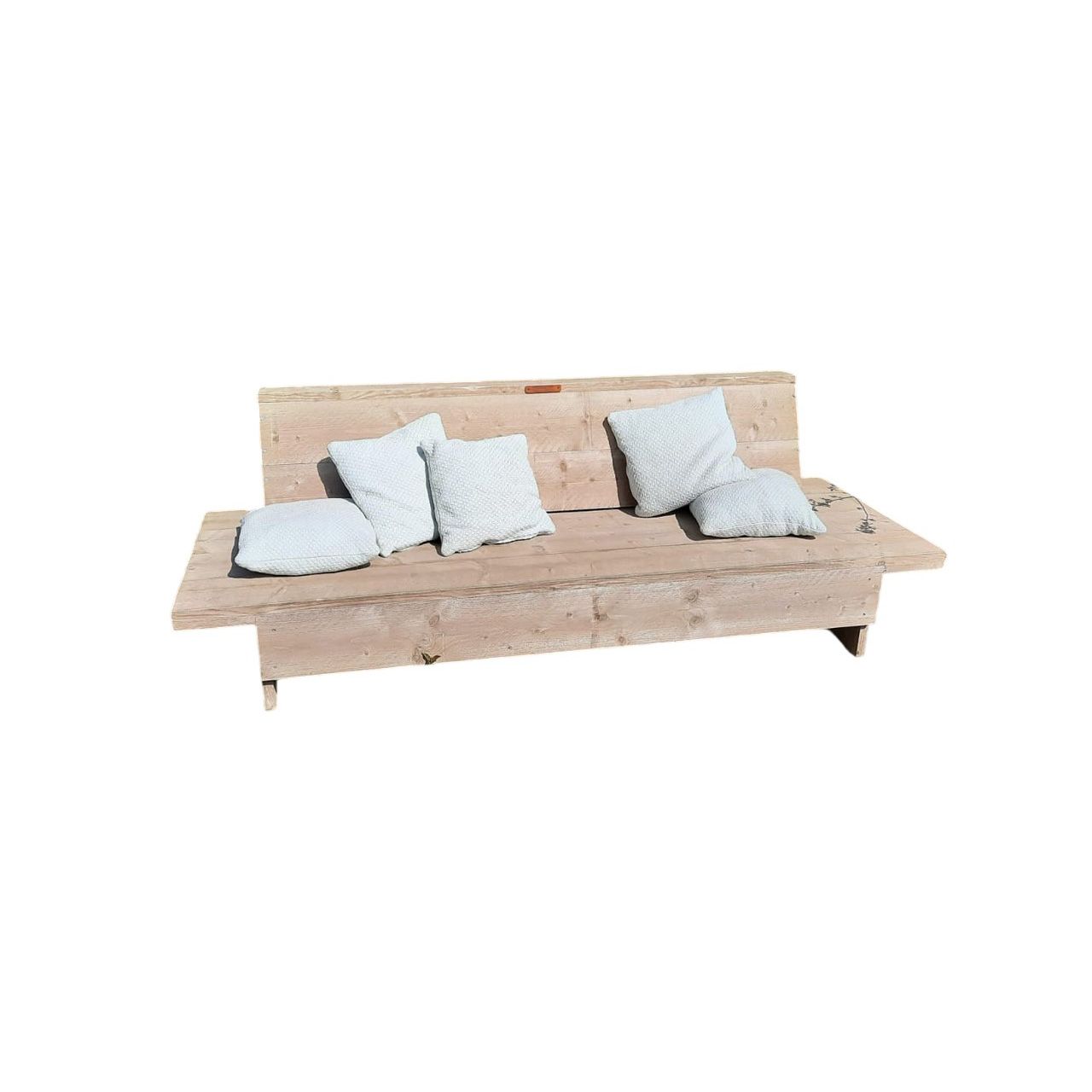 Steigerhouten lounge bank