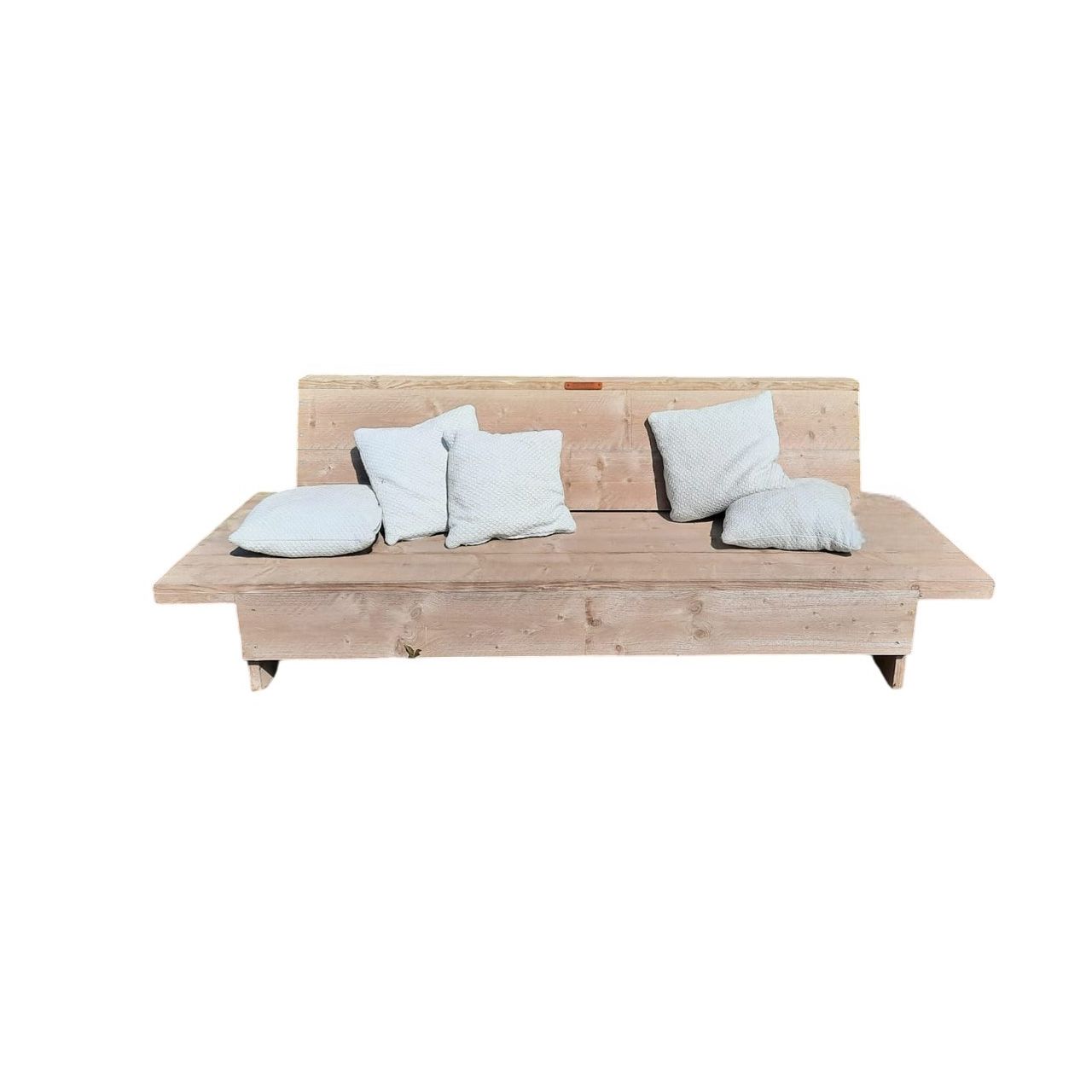 Lounge bank steigerhout