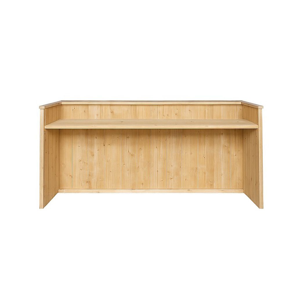 Steigerhouten Bar met witte steigerhouten panelen. met bar en werkblad