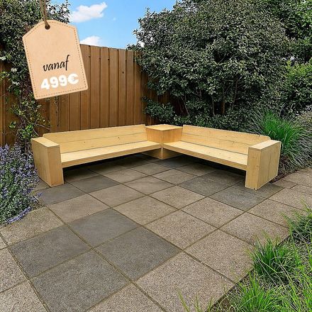 Steigerhouten lounge set