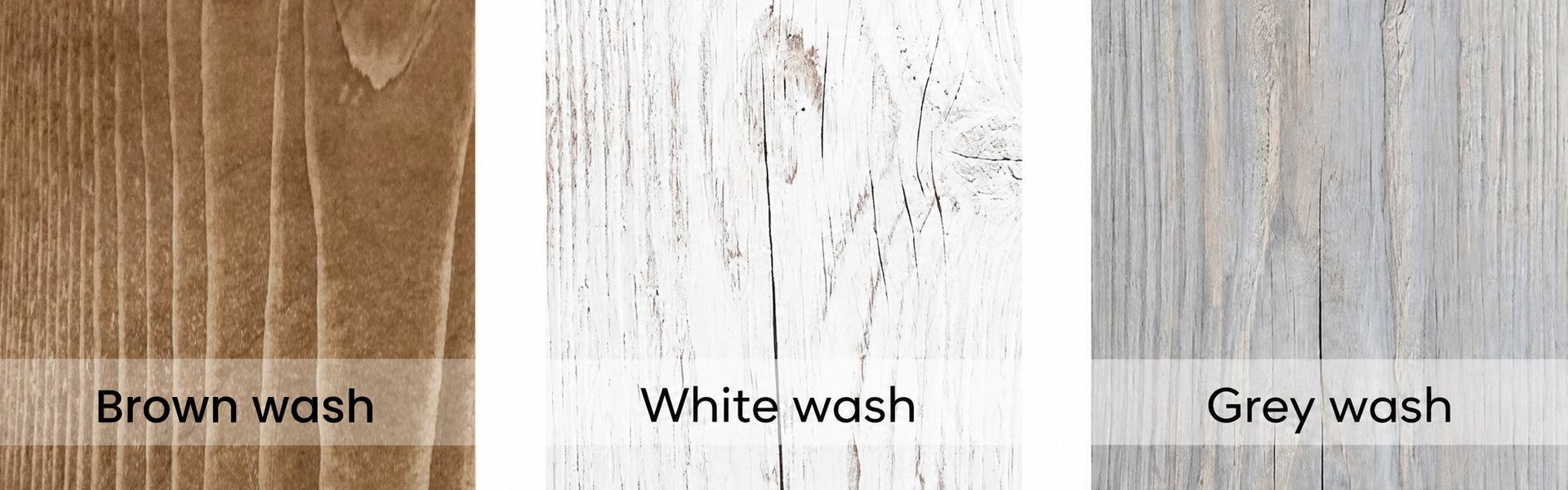 Kleurenpalet van steigerhout, blank, white wash en grey wash