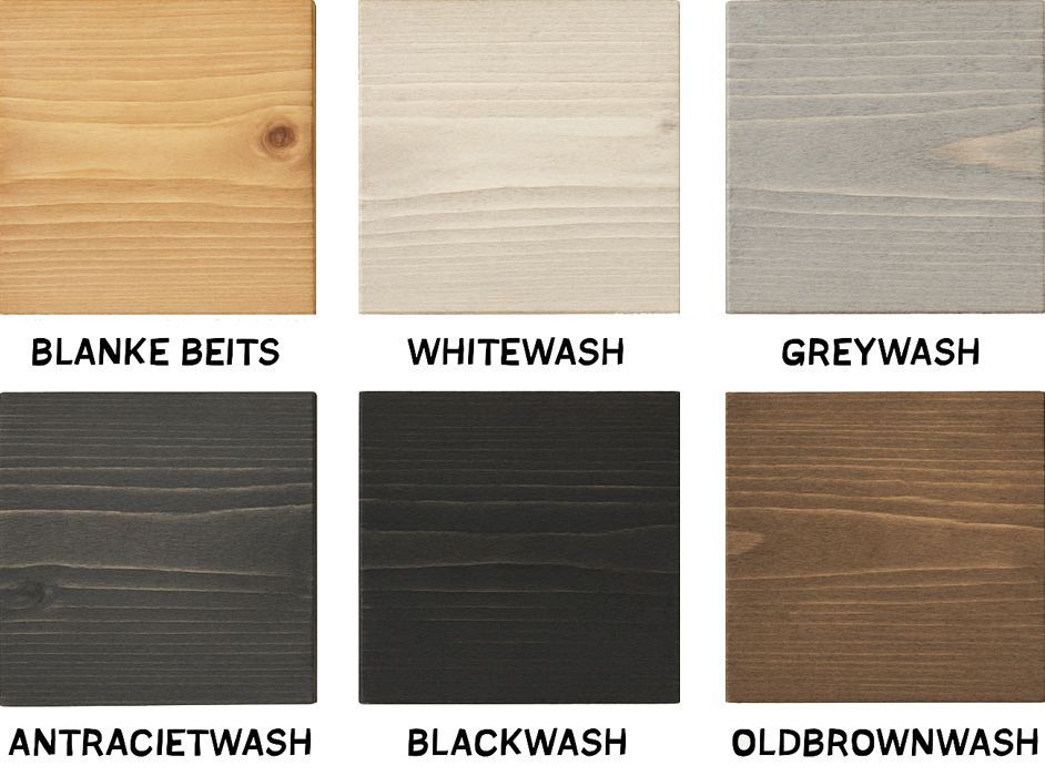Kleurstalen steigerhout – zes populaire tinten voor tuinmeubelen: donkerbruin, naturel, wit, grijs, antraciet en zwart. Geschikt voor picknicktafels en tuintafels met nano-coating. Kies eenvoudig de juiste kleur voor jouw meubel