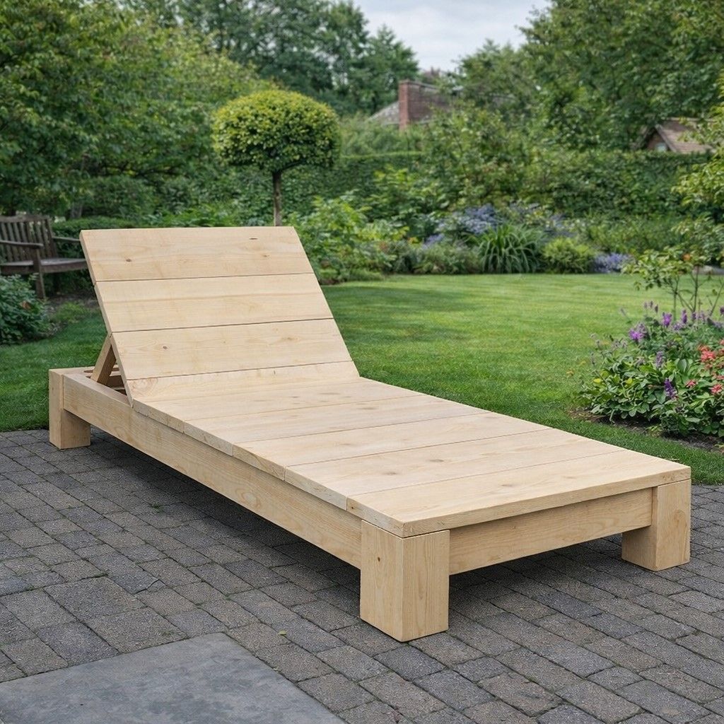 Steigerhouten ligbed