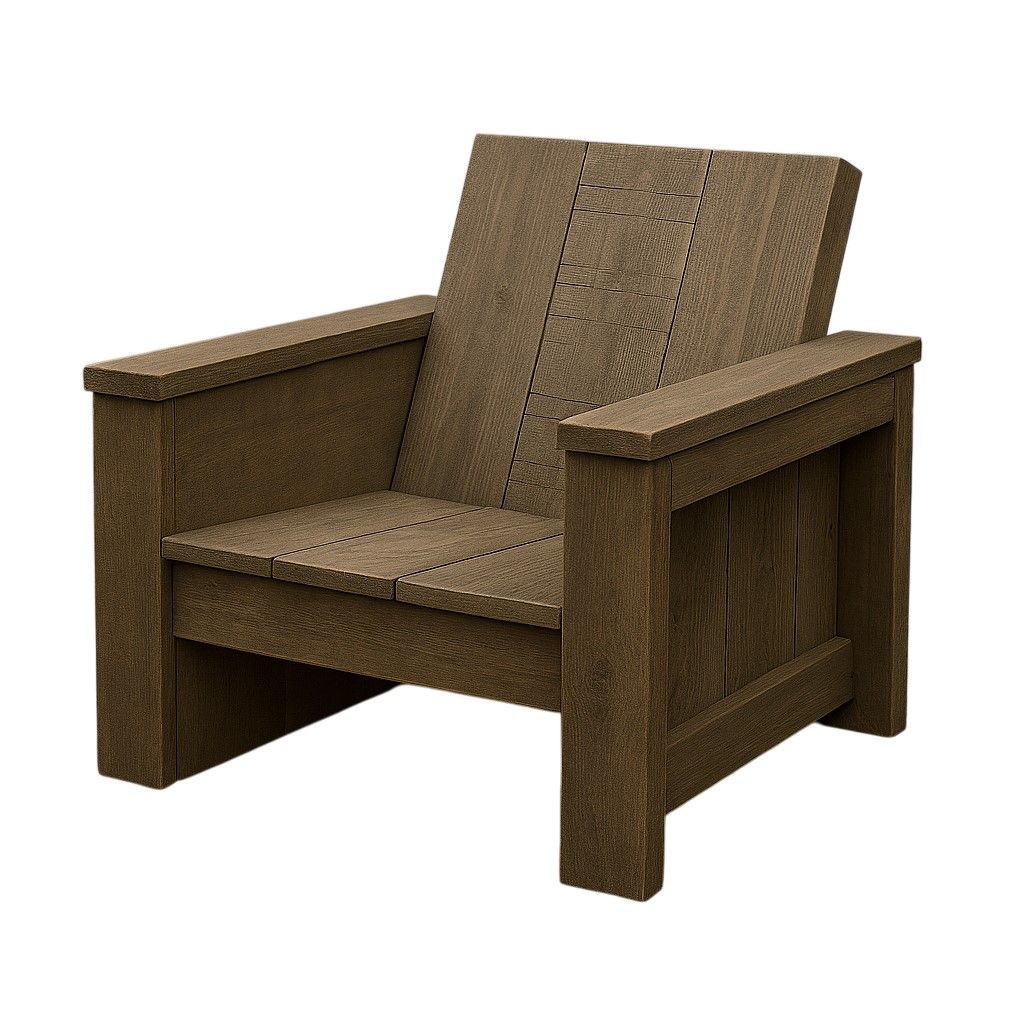 Steigerhouten Loungefauteuil