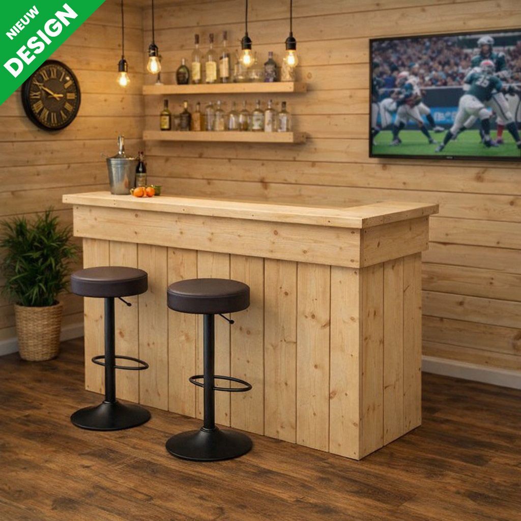 Steigerhouten bar
