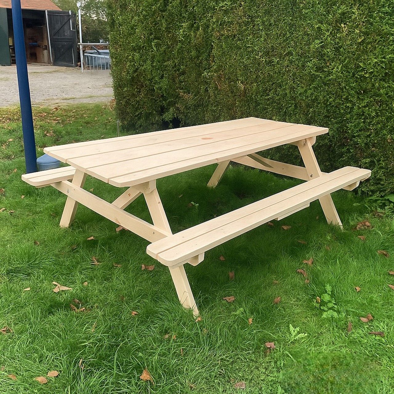 Steigerhouten picknicktafel