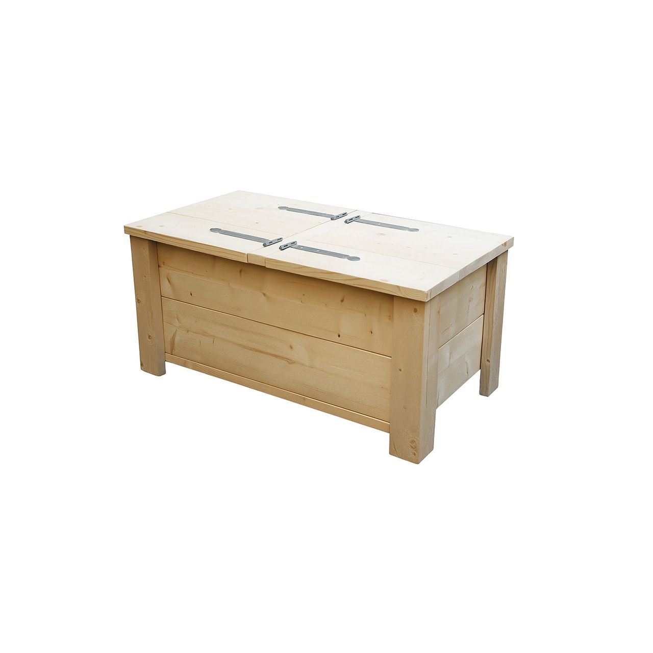 Steigerhouten dekenkist voor het opbergen van kleding, speelgoed of andere spullen.