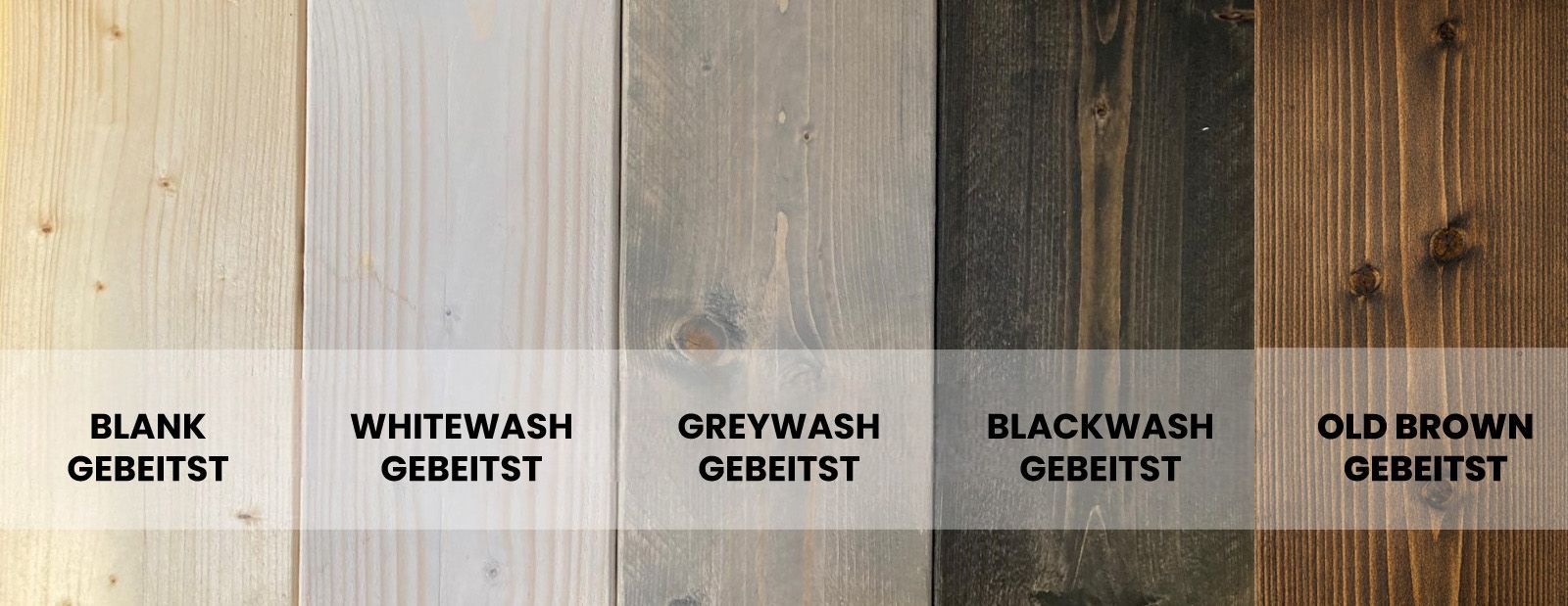 Steigerhout beits transparant