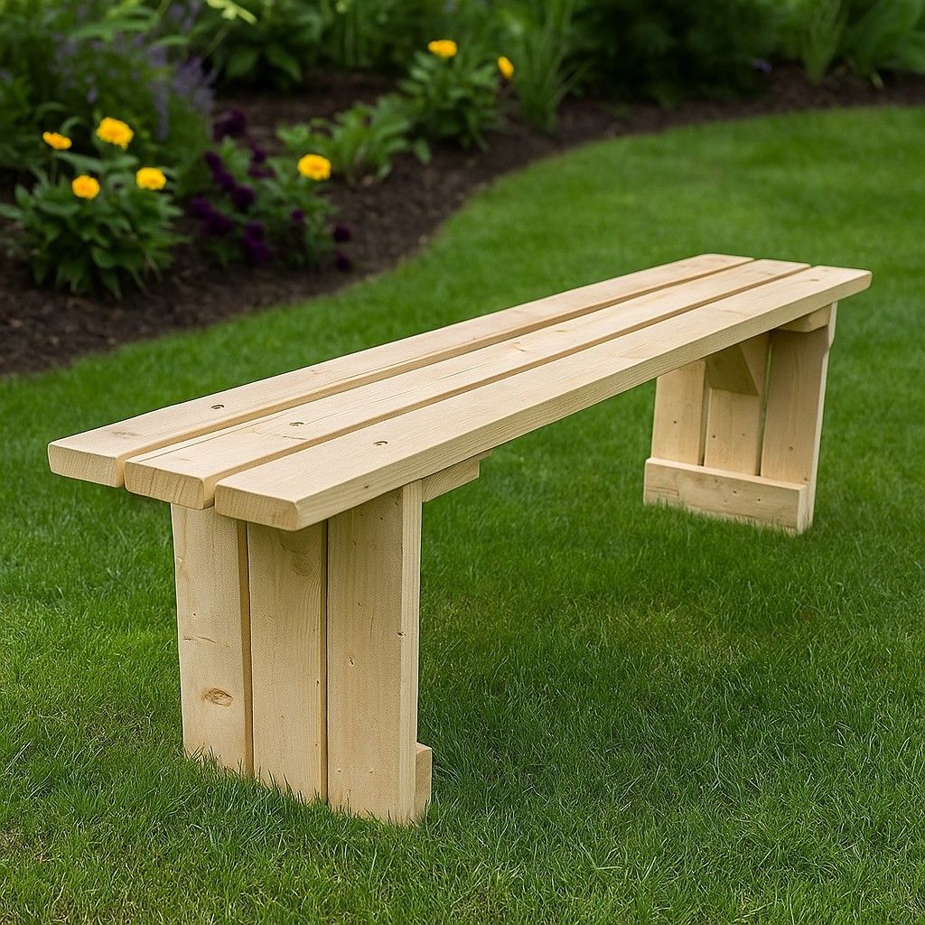 Steigerhouten tuinbank van 150 cm comfortabel en robuust, geschikt voor tuin, terras of veranda