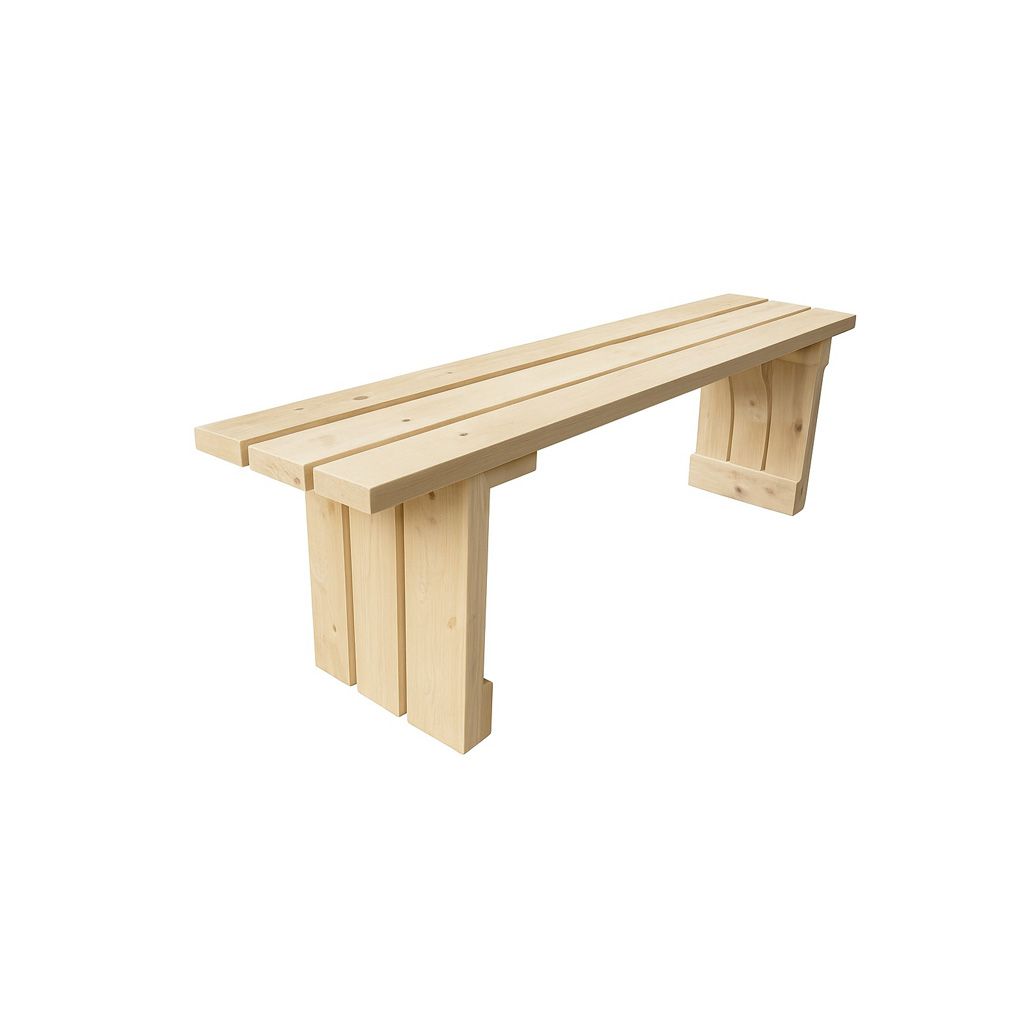 Steigerhouten tuinbank van 150 cm comfortabel en robuust, geschikt voor tuin, terras of veranda