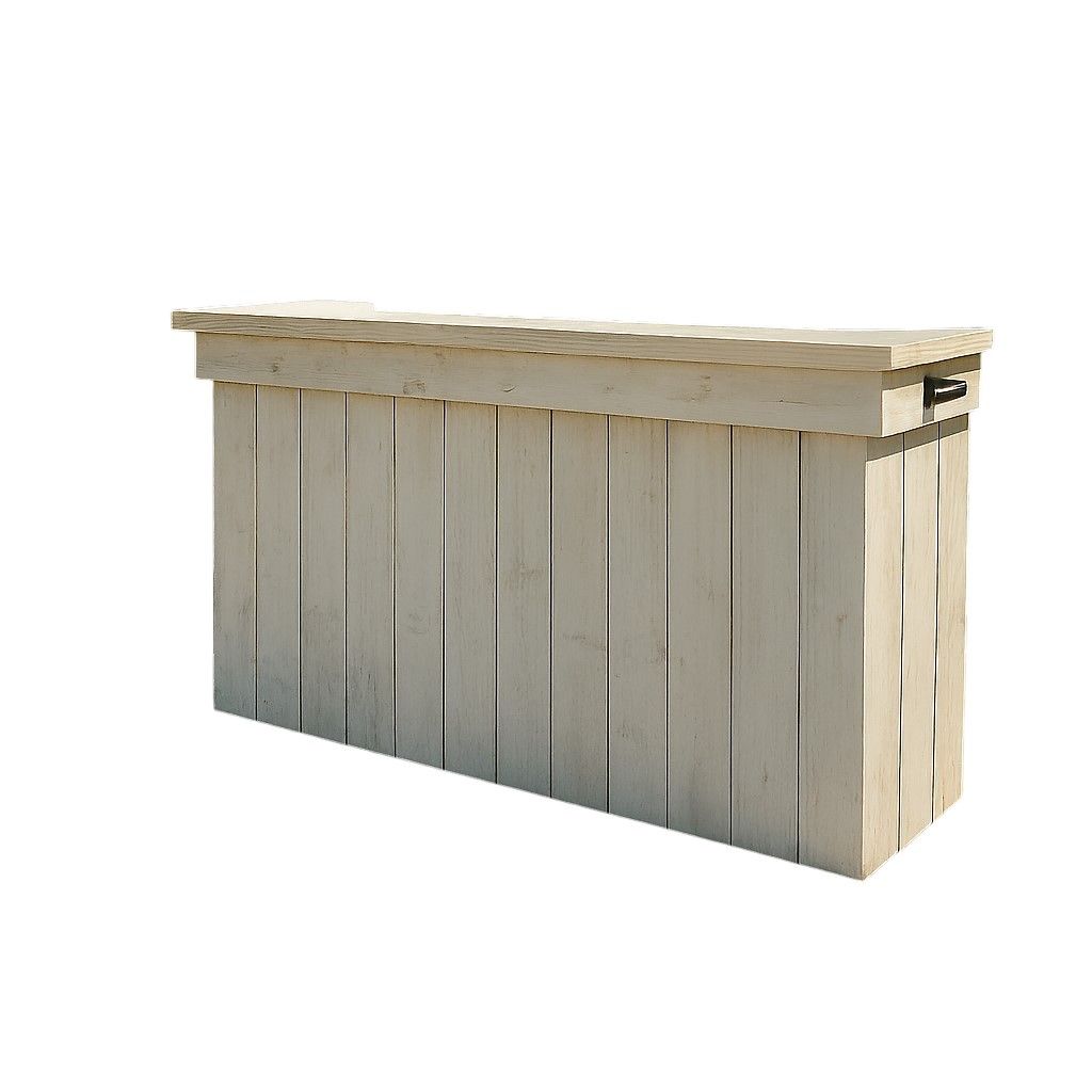 Steigerhouten Bar geschikt voor binnen en buiten.
