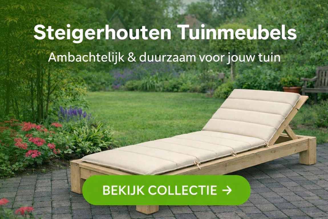 Steigerhouten meubels voor buiten