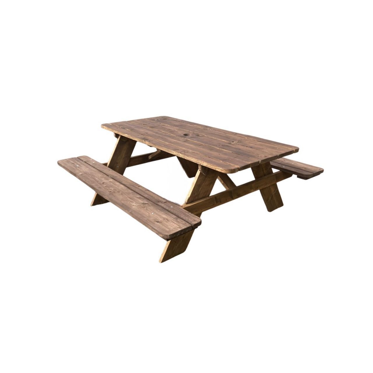 Steigerhouten picknicktafel