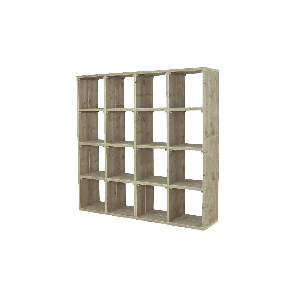 Steigerhouten vakkenkast