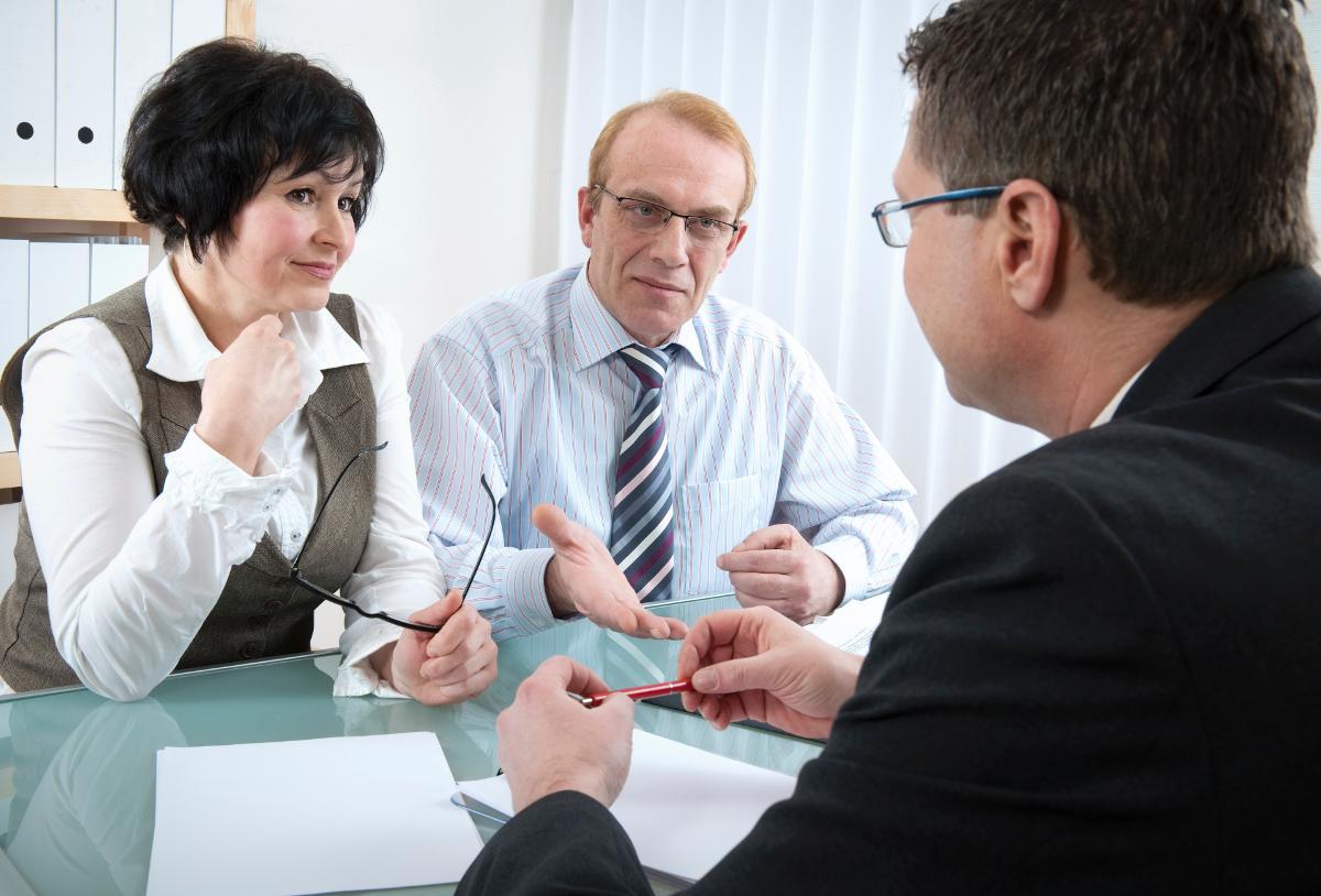 Clients Meeting With Local Estate Planning Attorney