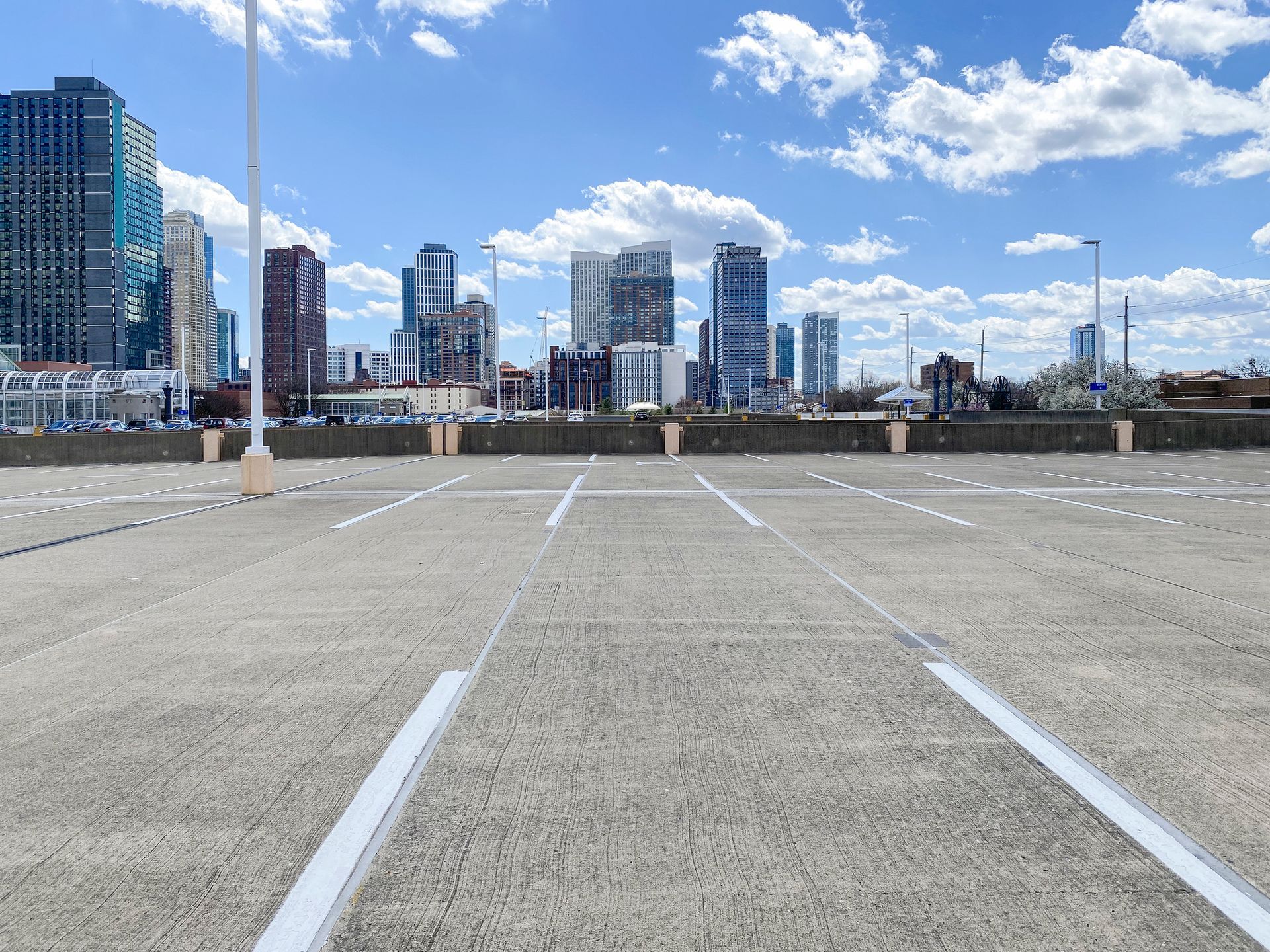 Parking Lot and Buildings - New Bern, NC - Matt's Concrete Service