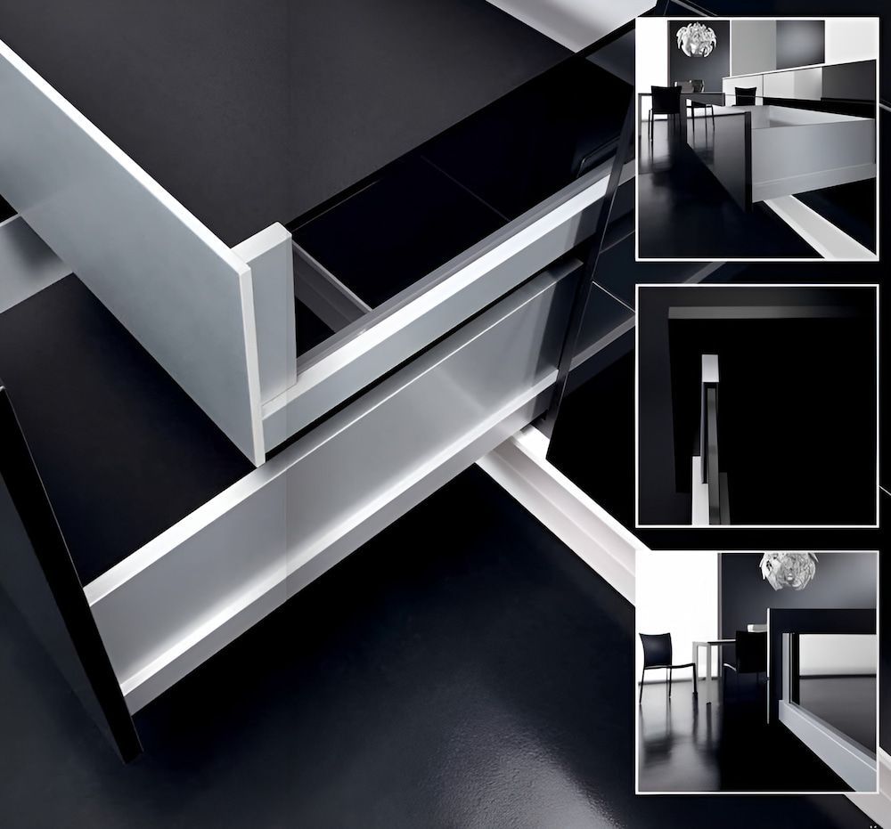 Kitchen With Drawers With High Quality Tracks For Smooth Sliding — Wood Cabinet Hardware Distributors In Bungalow, QLD