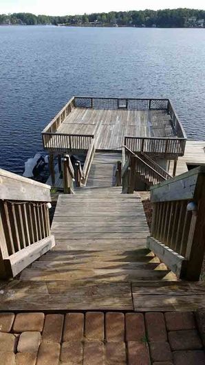 Riverside Deck Top View | Seaboard, NC | Jones Fence & Deck LLC