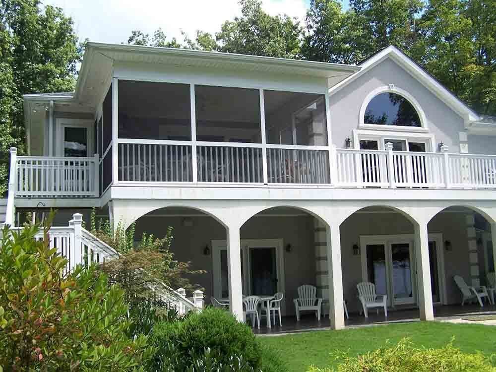 Wide View Porch Gray | Seaboard, NC | Jones Fence & Deck LLC