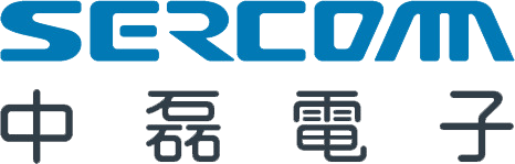 SERCOM 標誌下方有中文,文字為藍色和深灰色。