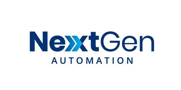 The logo for nextgen automation is blue and white.