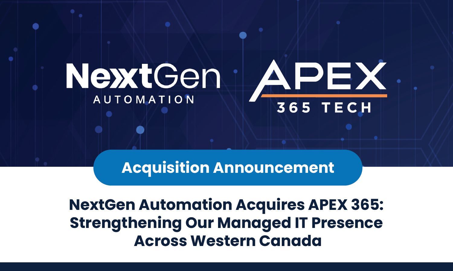 NextGen Acquires APEX 365