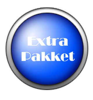 Blauwe knop met "Extra Pakket".
