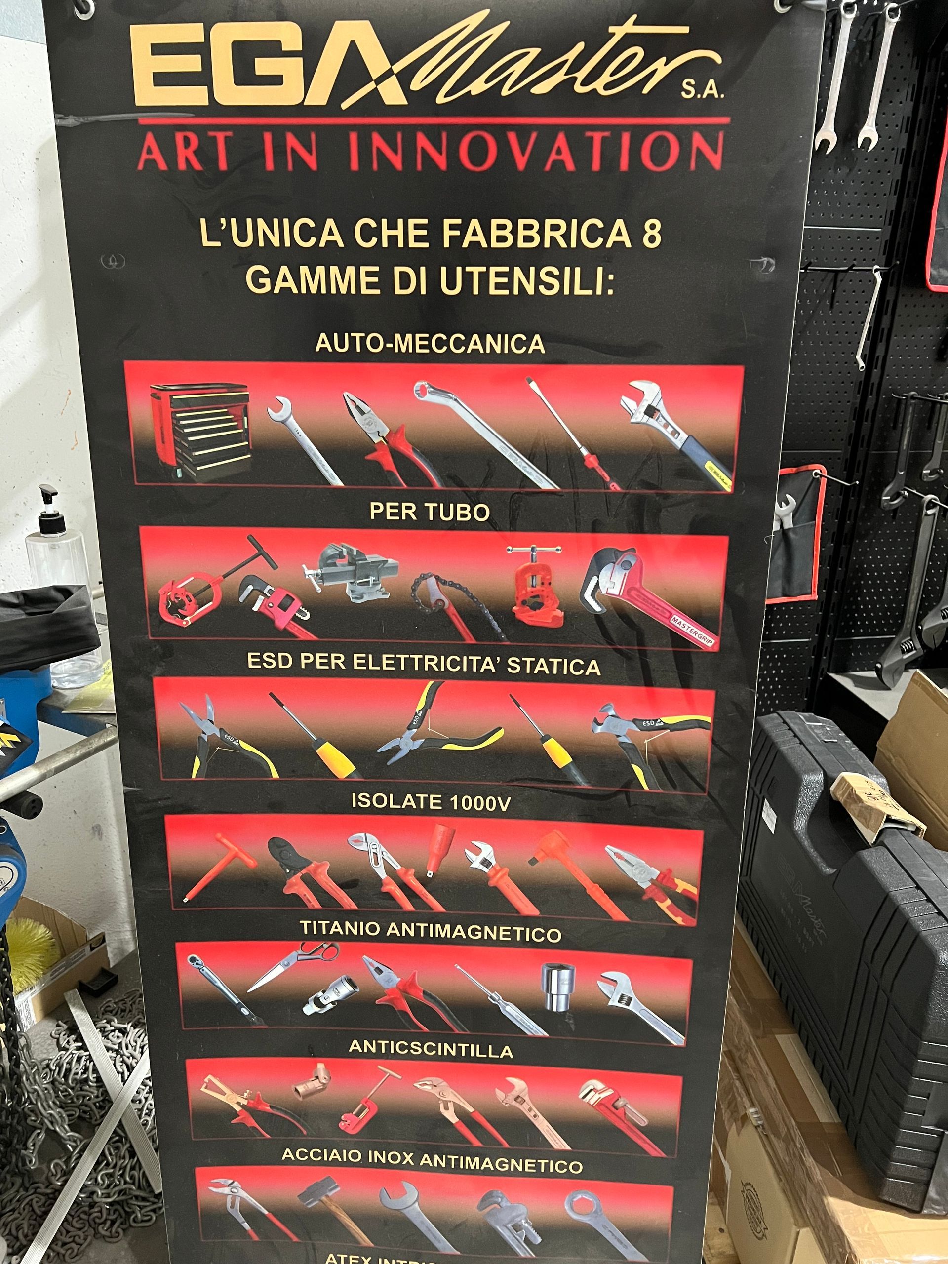 utensileria antiscintille Ega Master