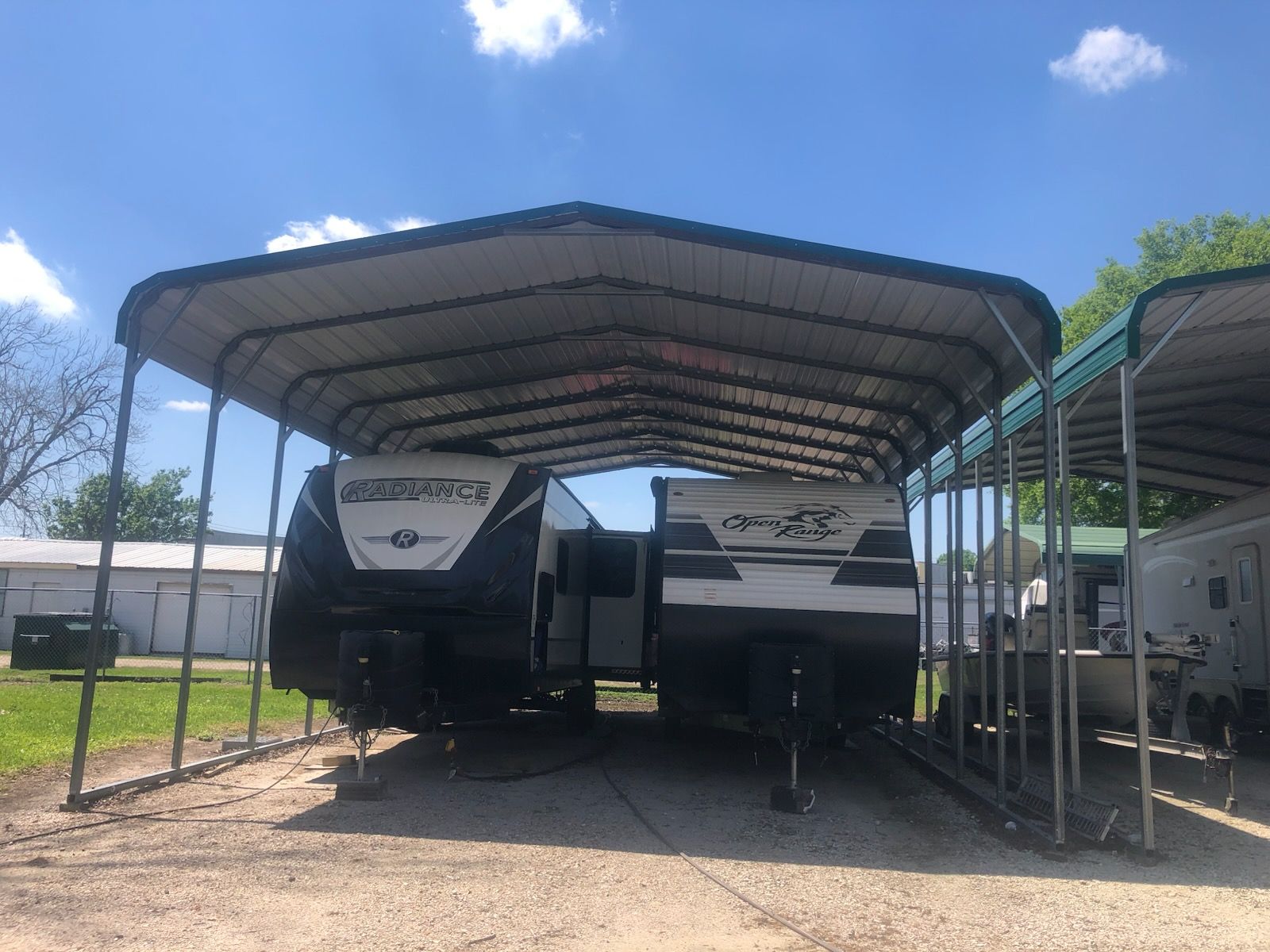 Red shipping container isolated on white background.