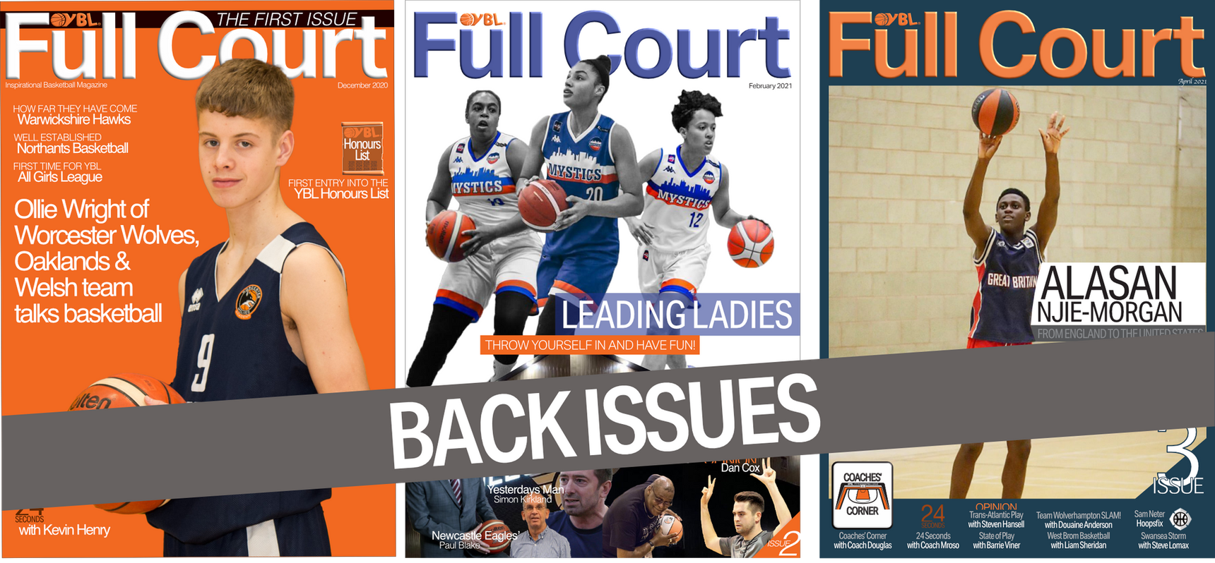 FullCourt back issues graphic - index