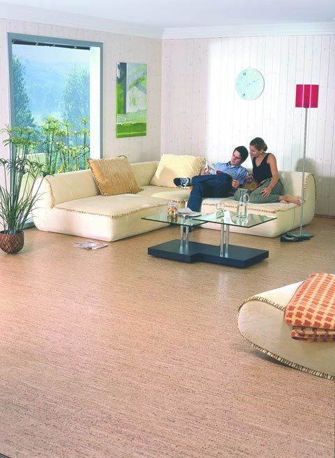 A man and a woman are sitting on a couch in a living room.