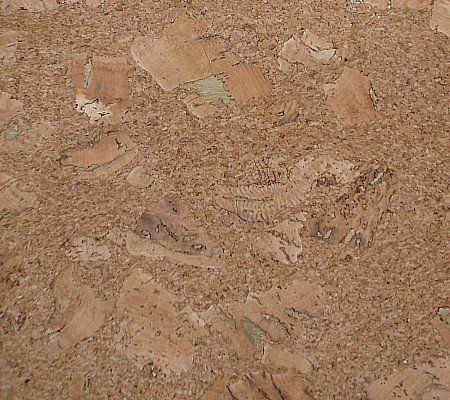 A close up of a piece of brown cork