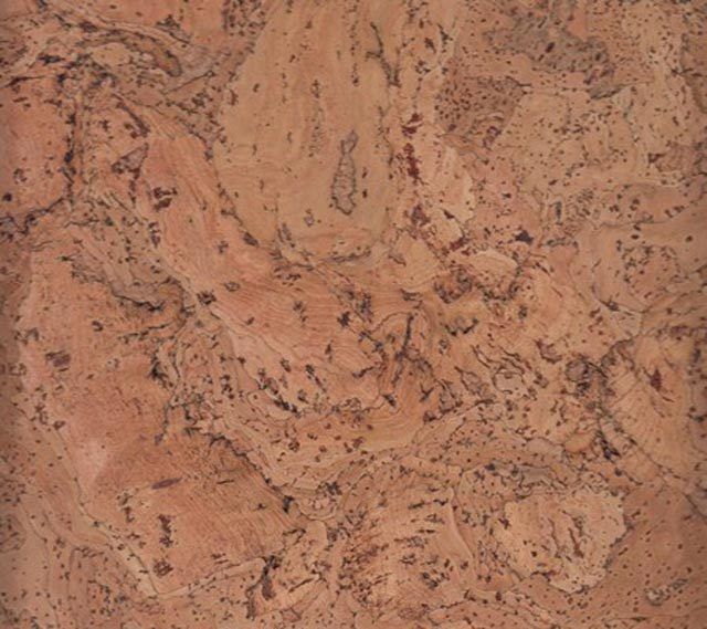 A close up of a piece of cork that looks like marble