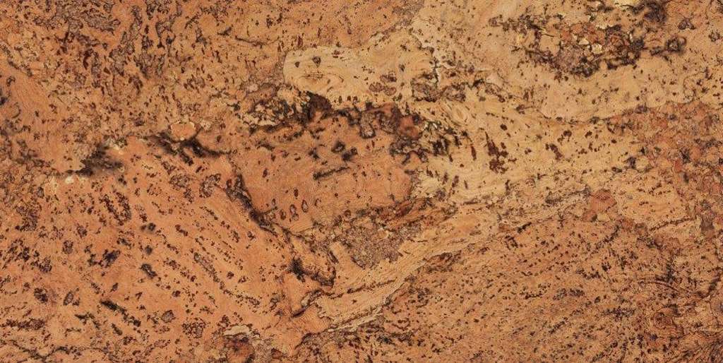 A close up of a piece of cork that looks like marble.