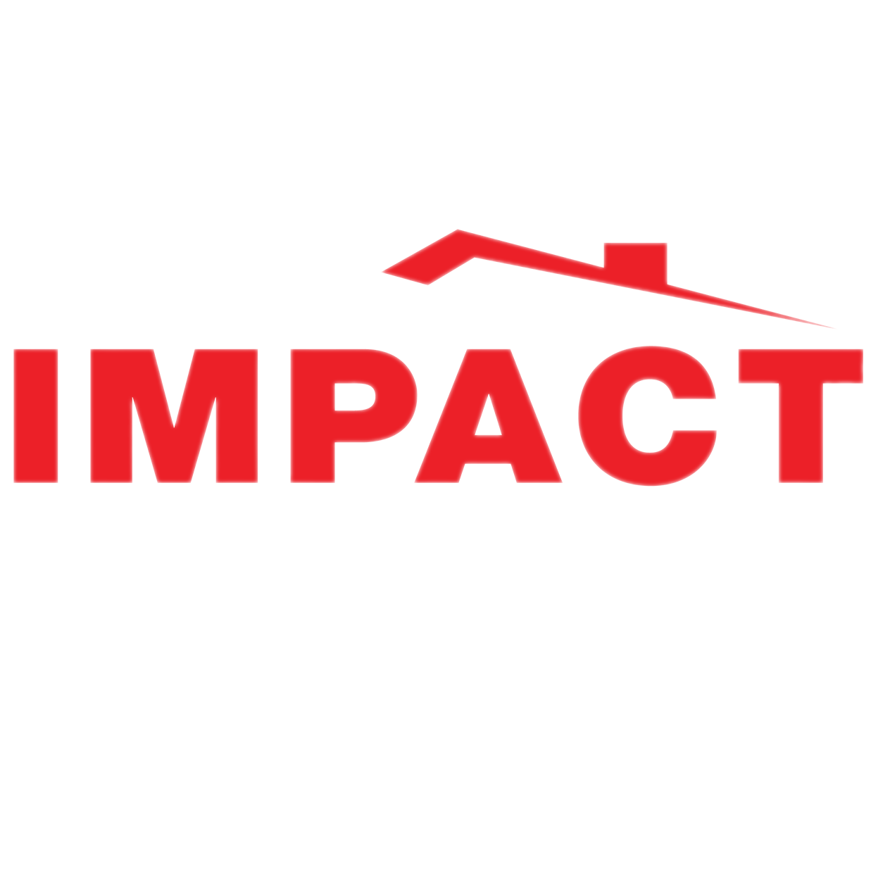 A red logo for impact with a house on it