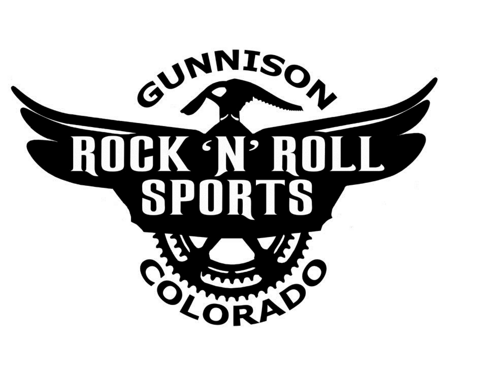 rock and roll black and white logo
