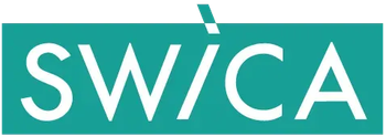 SWICA-Logo in weißer Schrift auf türkisfarbenem rechteckigem Hintergrund.
