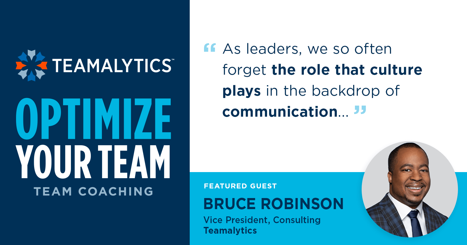Optimize Your Team: Bruce Robinson