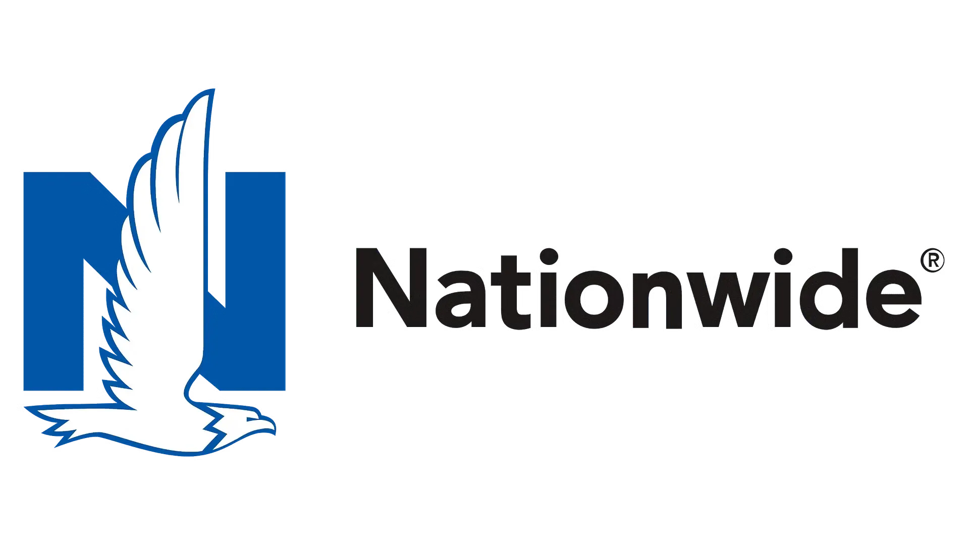 Nationwide logo: Blue “N” shape with a white eagle and the word 
