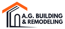 A logo for a company called a.g. building and remodeling.