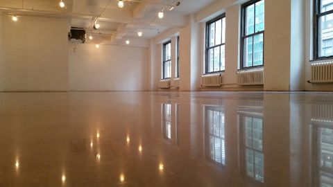 polished concrete floor