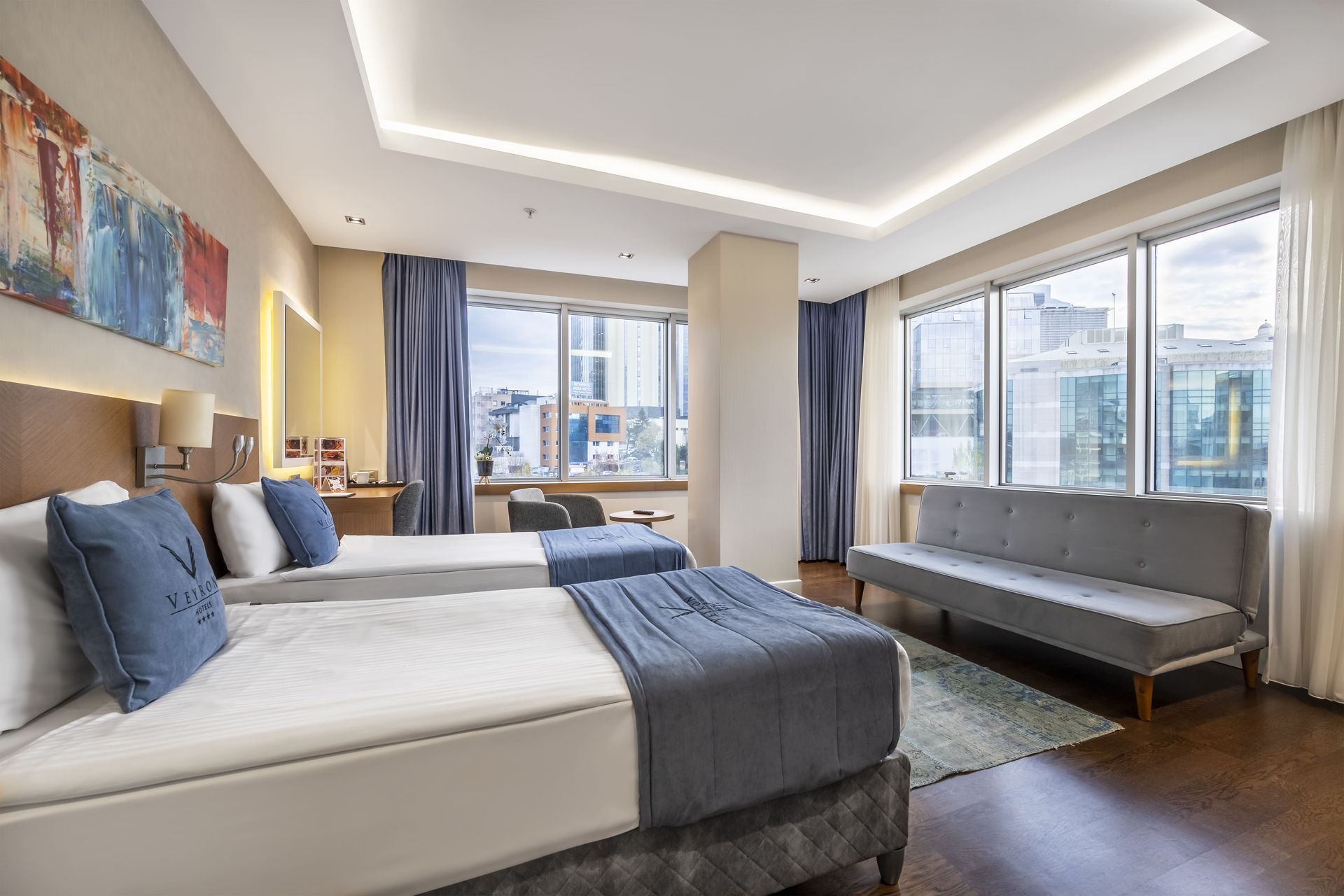 Veyron Hotels & Spa, İstanbul, Birbirine Bağlı  İki Çift Kişilik Oda