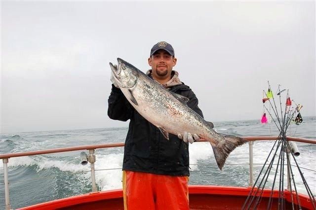 A man is holding a large fish on a boat