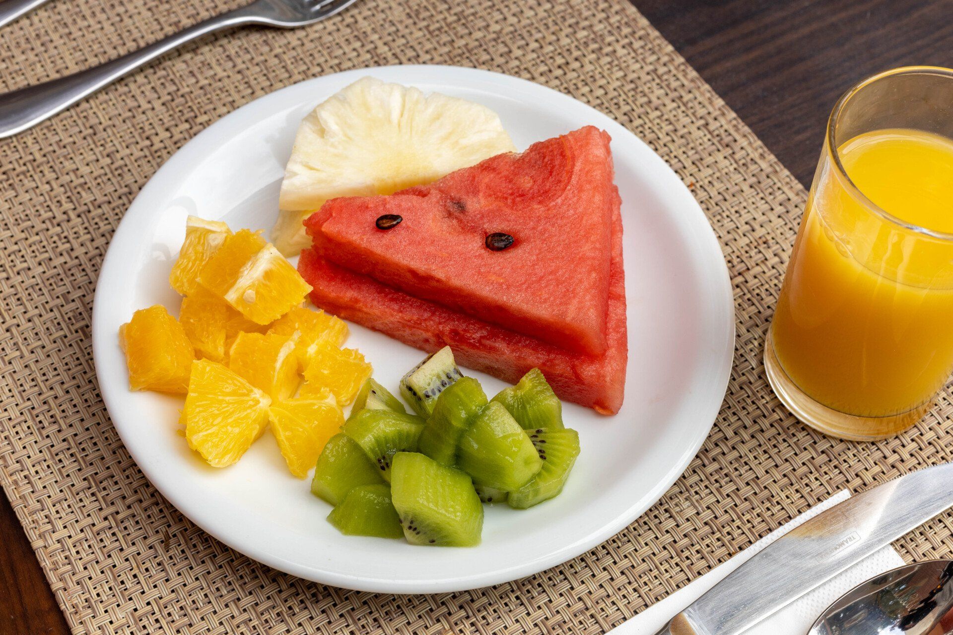 café da manhã de hotel!