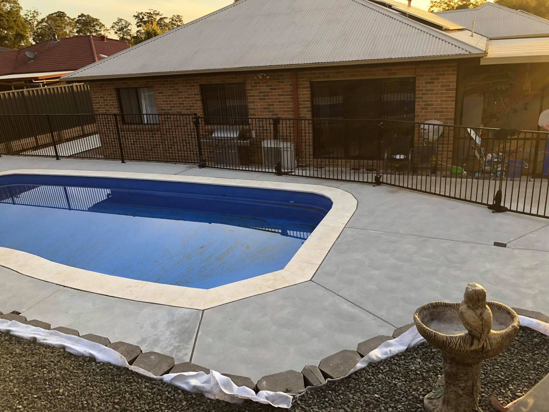 Newly Installed Residential Pool — Medowie, NSW — Coastcrete