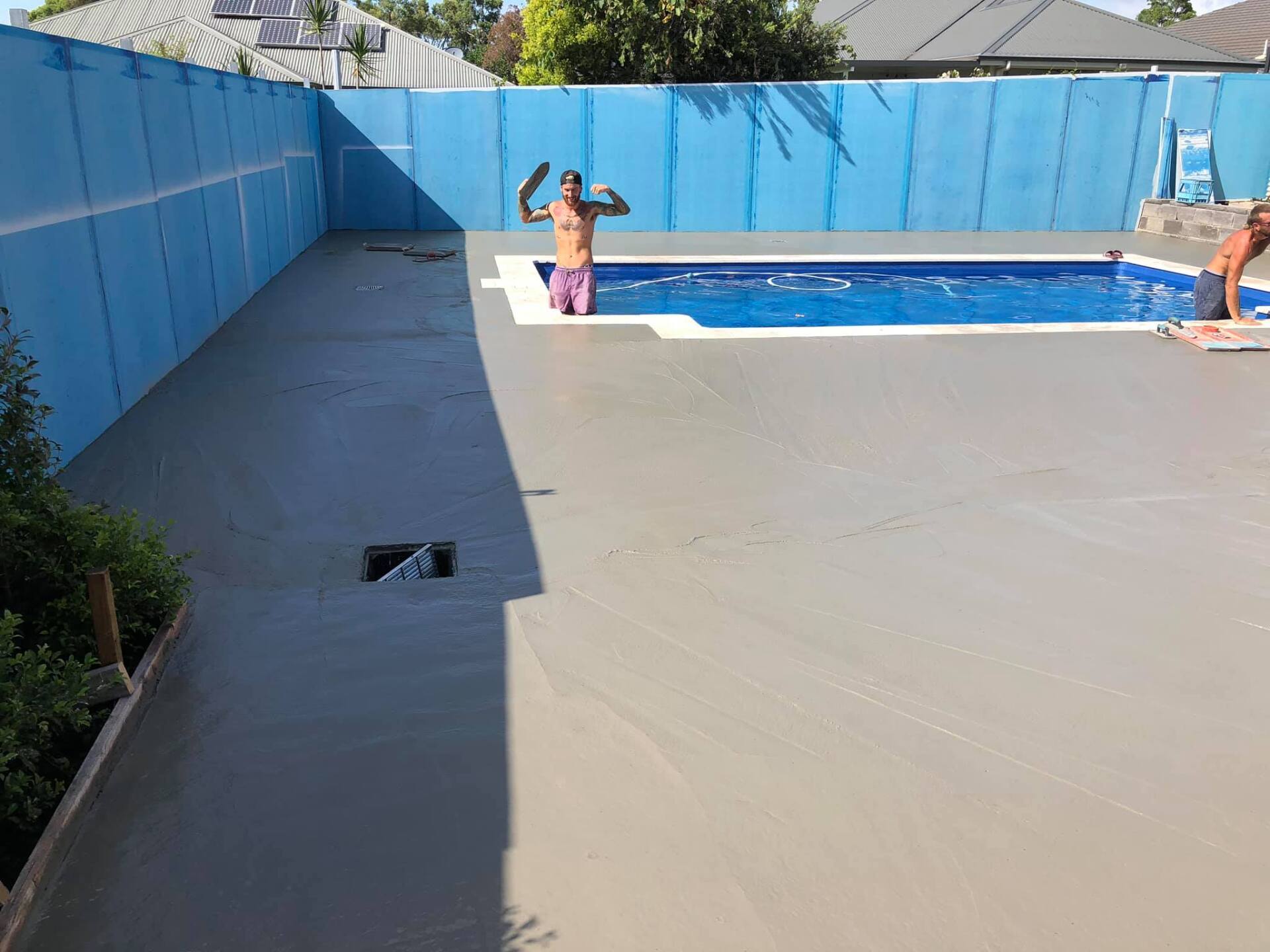 Man in the Pool — Medowie, NSW — Coastcrete