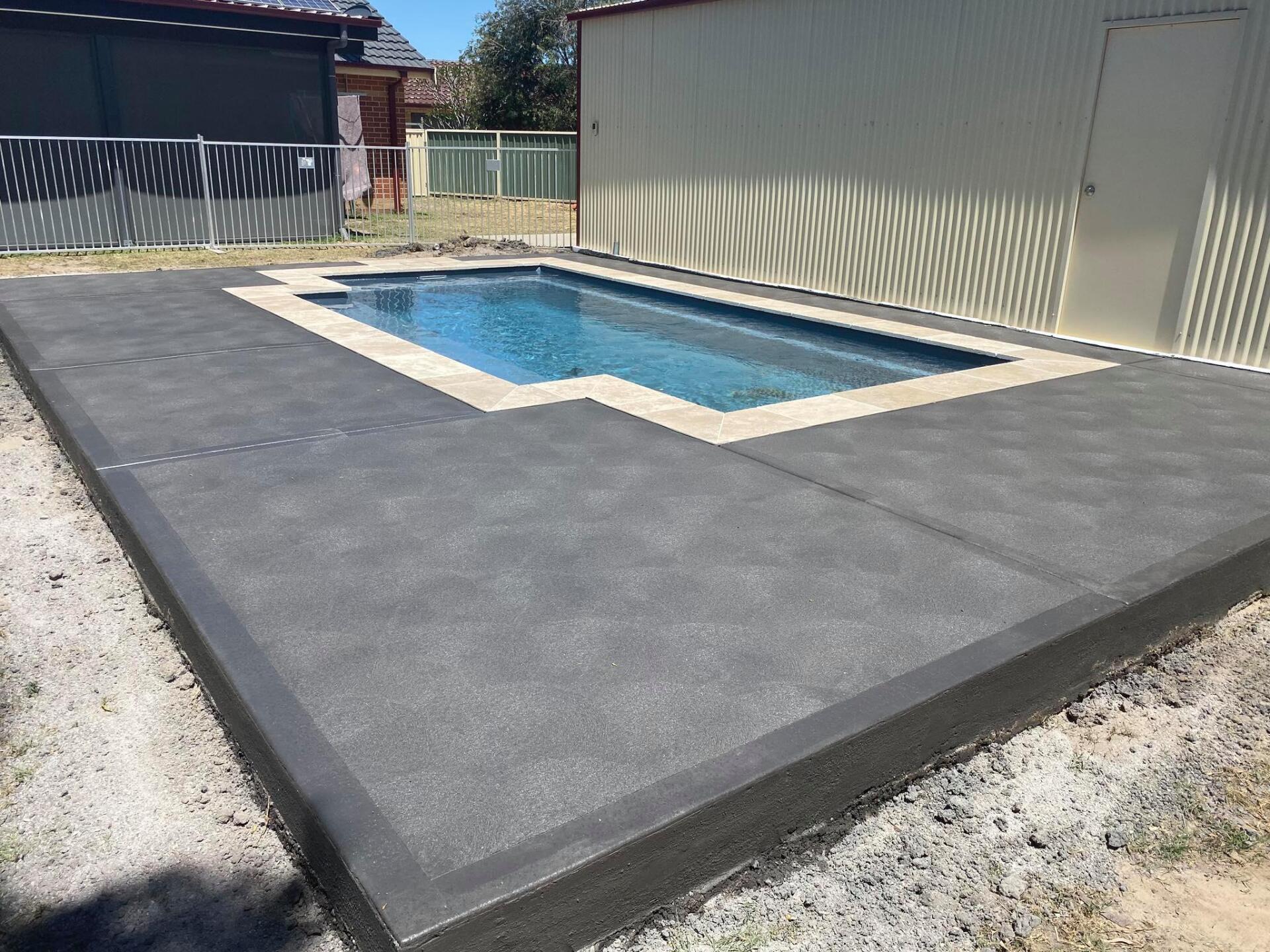 Pool Surrounds — Medowie, NSW — Coastcrete